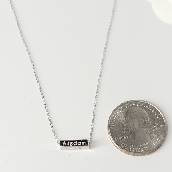 Dainty Luck Belief Wisdom Courage Necklace NEW - Picture 5 of 14